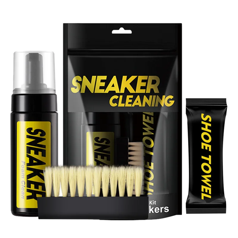 White Sneaker Care Kit - 1 Satz Schuhreiniger, Schaumstoff-Trockenreinigungsanzug, 150 ml,
