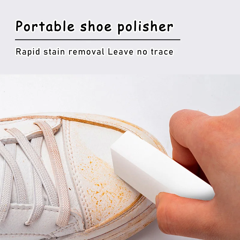 White Sneaker Care Kit - Tragbarer Schuhputzer zum Entkalken von weißen